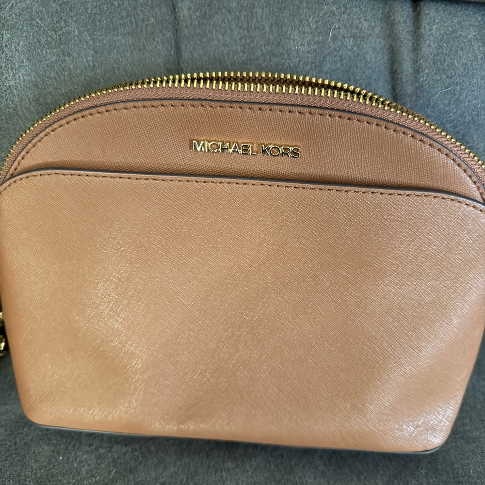 Michael Kors Tan Leather Crossbody Bag